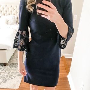 Navy Blue Mid Length Dress
